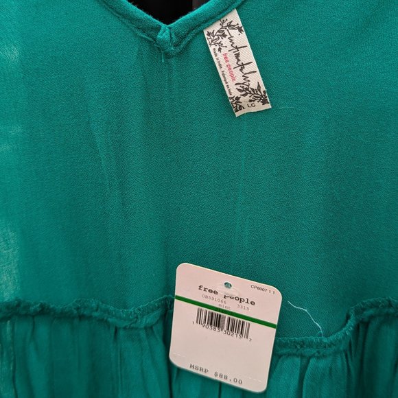 Free People Intimately Aida Slip Mint Green NWT sz lg - Picture 3 of 9